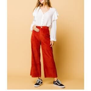 AMUSE SOCIETY Good Company Crop Womens Wide Leg Pants Size 25